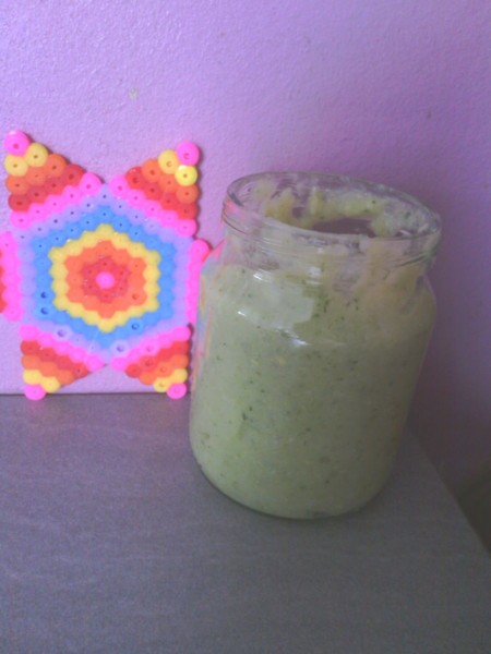 mouliné d’œuf courgette et riz