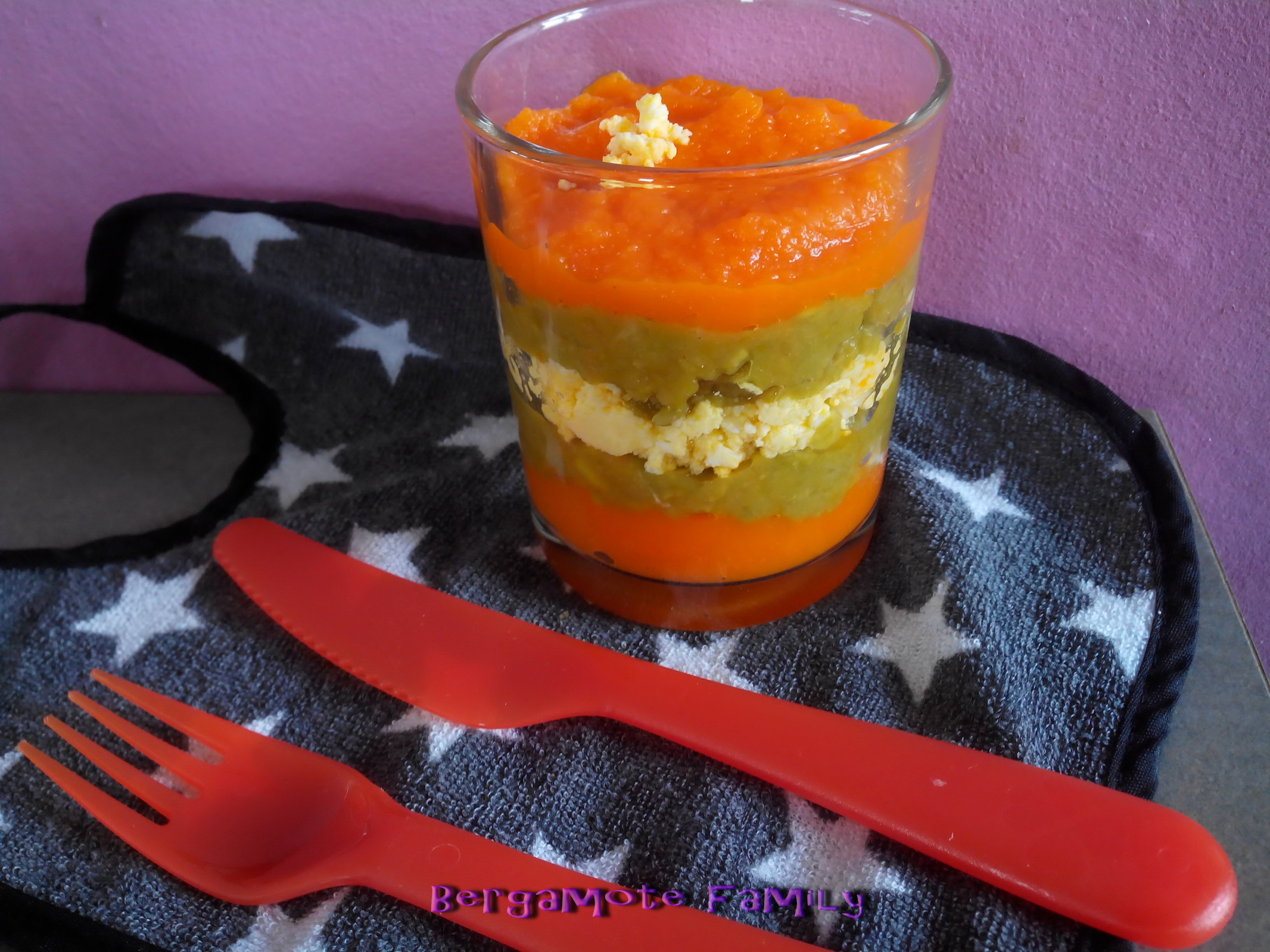 duo carotte navet et haricot vert avec oeuf dur