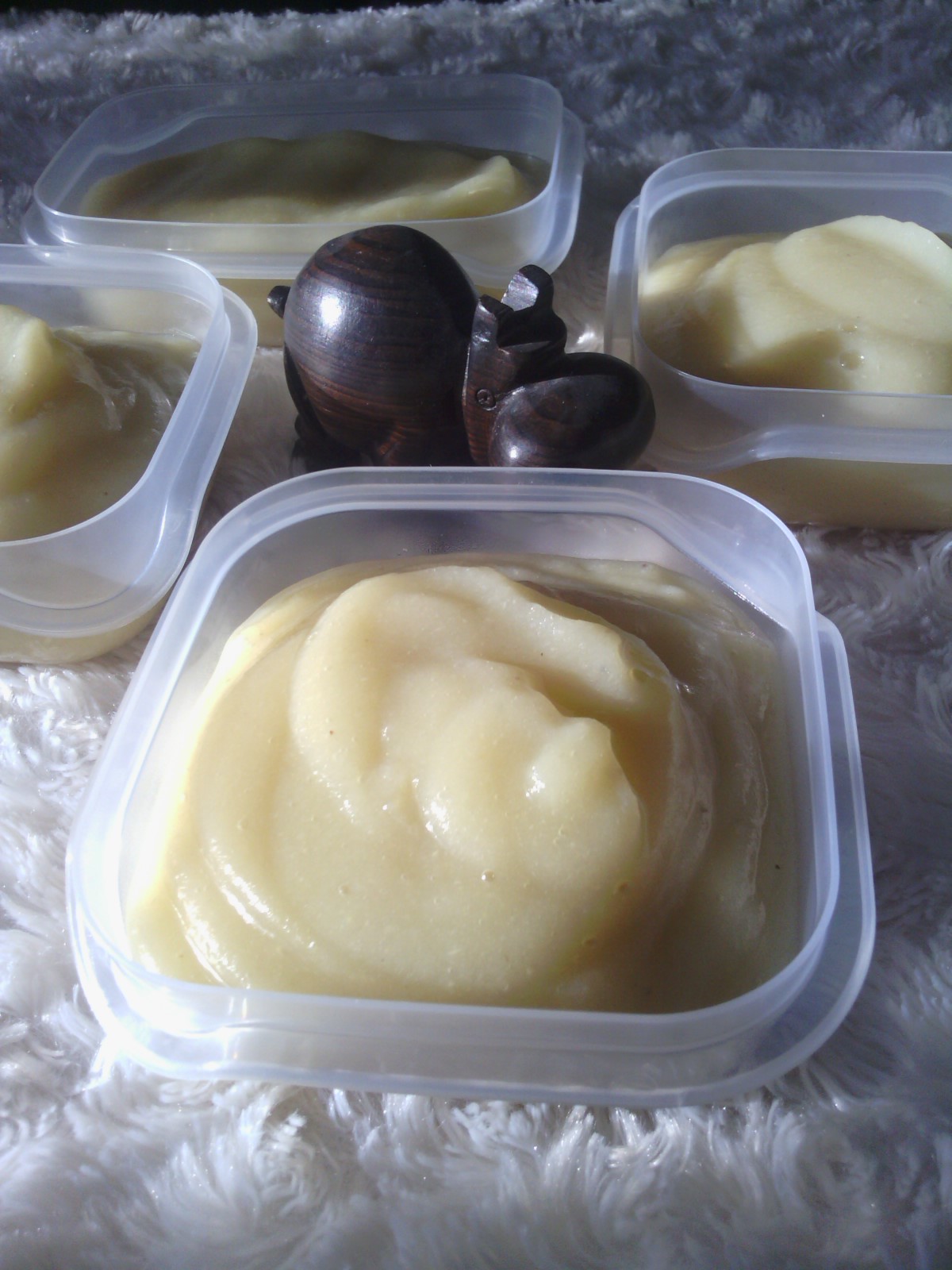 Compote de pomme, poire et banane