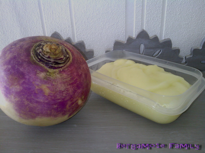 Purée de navet pour bébé dès 6 mois - Bergamote Family