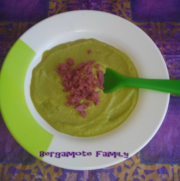 canard et purée verte