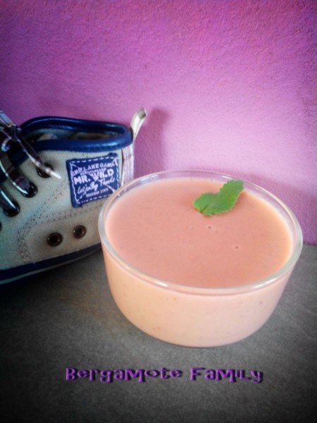 Crème de fraise à la menthe