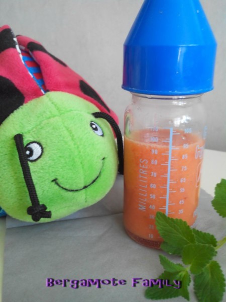 smoothie orange fraise menthe