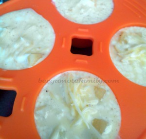 Flan de panais avant cuisson dans les Baby'moule Mastrad