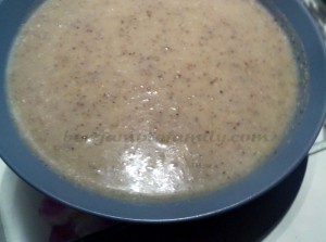 velouté courgette champignons