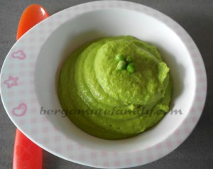 purée mousseuse de petits pois