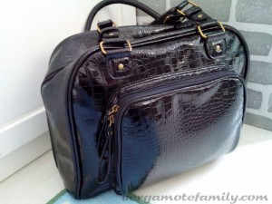 Crocobag noir
