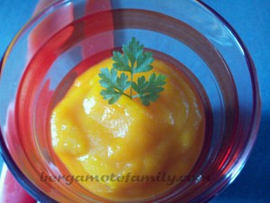 purée de potiron au cerfeuil  - Bergamote Family