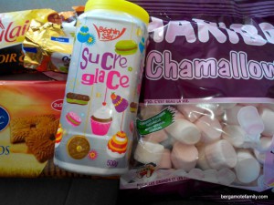 saucisson choco chamallows