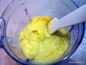 Jambon et sa purée de patate douce blanche, courgette et pointe de curry - bergamote family (6)