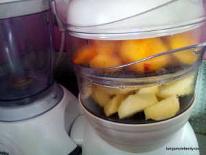 compote de pêche et pomme - bergamote family