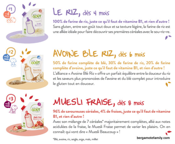 céréales infantiles bio good gout - bergamote family