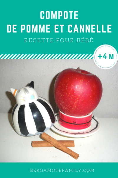 Compote De Pomme A La Cannelle Des 4 6 Mois Bergamote Family