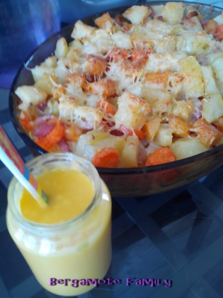Gratin crémeux de rutabaga et autres légumes (pour toute la famille)