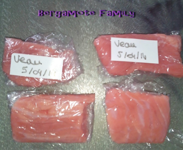 Faire des portions de viande ou poisson pour bébé - Bergamote & Family