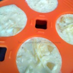 Flan de panais avant cuisson dans les Baby’moule Mastrad