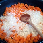 risotto de carotte curry vache qui rit 2