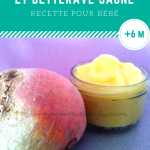 purée betterave jaune courgette – bébé – bergamote family