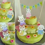 gateau anniversaire sylvanians families – bergamote family