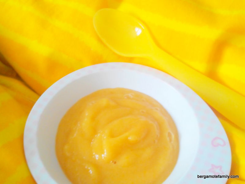 Petite compote d’abricot et prune jaune pour bébé