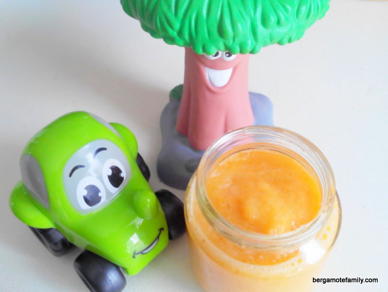 Crue pote de melon vert et abricot (compote crue !)