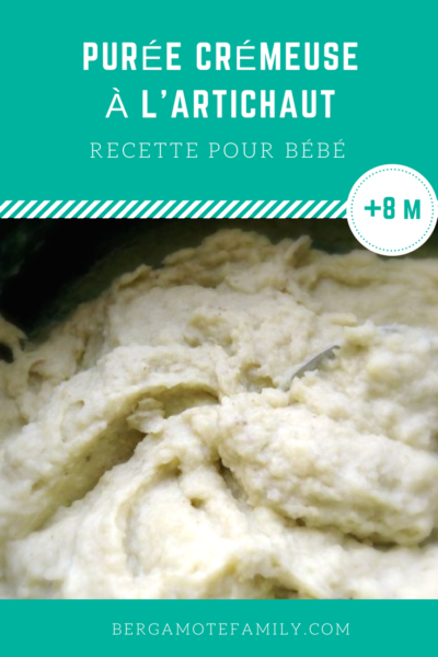 Puree D Artichaut Cremeuse Pour Bebe Bergamote Family