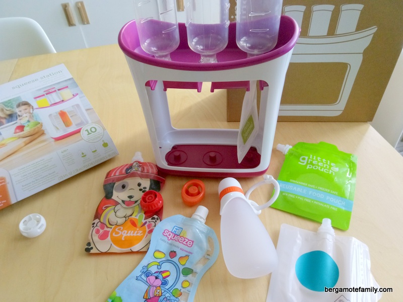 Tous les plats de b b en gourdes avec la Squeeze Station de