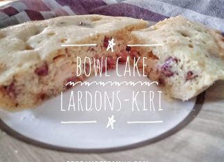 Dîner rapide : Bowl cake lardons-kiri