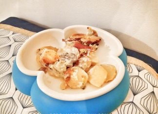 Gratin de pomme de terre et jambon sec