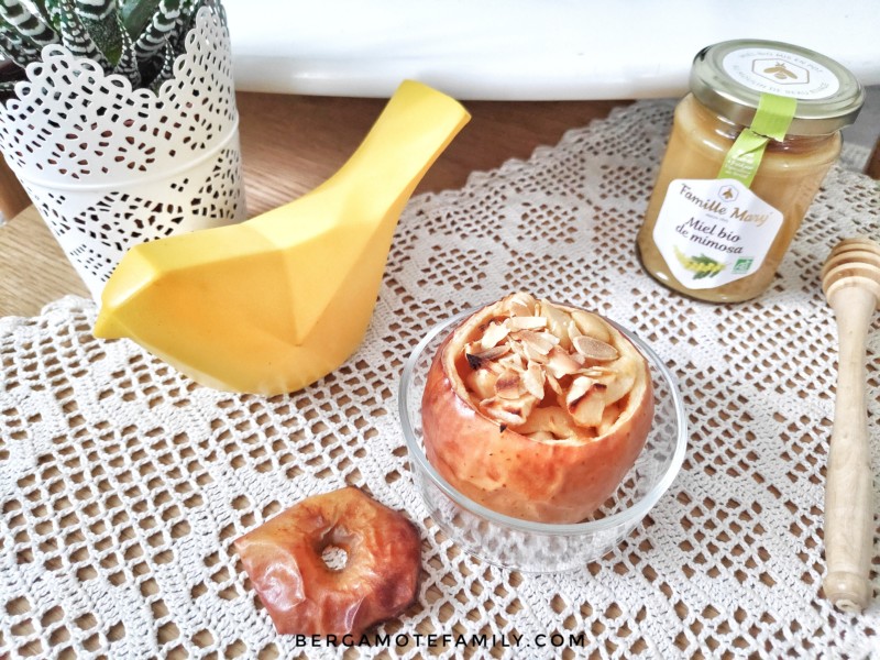 recette de pomme au miel au four facile à réaliser - recette pour bébé plus de 12 mois, enfants, famille - bergamote family