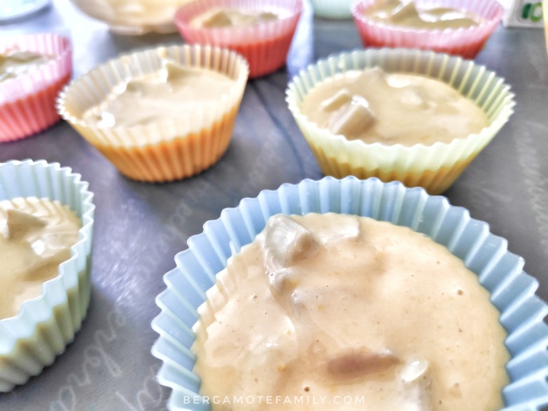 Recette de muffins à la rhubarbe sans beurre avec calcul de l'apport en glucides (diabétique) - bergamote family