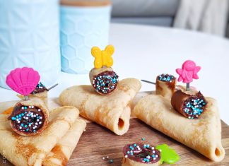 Crêpes à la farine de coco et crêpes sucettes