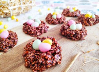 Nids de Pâques, faciles à faire par les enfants