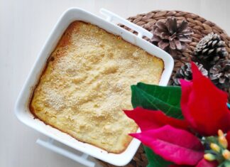 Gratin de pâtisson au lait de coco