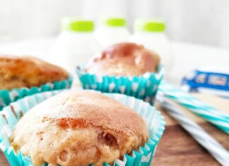 Muffins au sucre noisette et aux pépites de chocolat