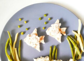 Assiette ludique : les petits poissons
