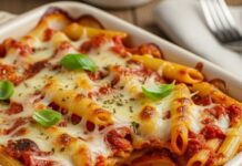 Gratin de Pâtes à la Tomate et Crème Express