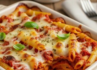 Gratin de Pâtes à la Tomate et Crème Express